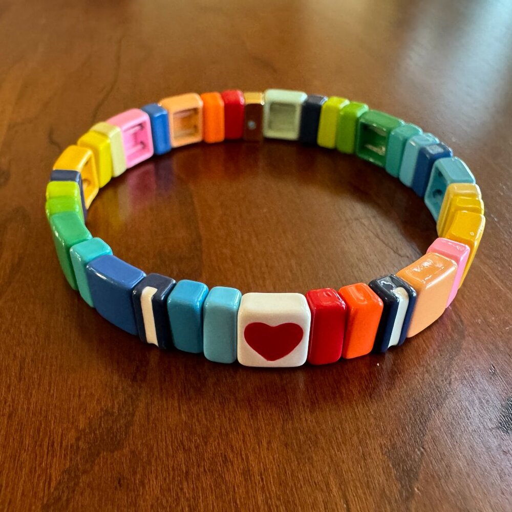 Roxanne Assoulin Alphabet Soup Bracelet Heart